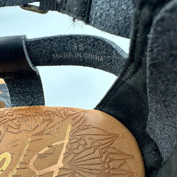 Piper‎ Blowfish Malibu Wedge Sandal Black 8.5 - Picture 8 of 9